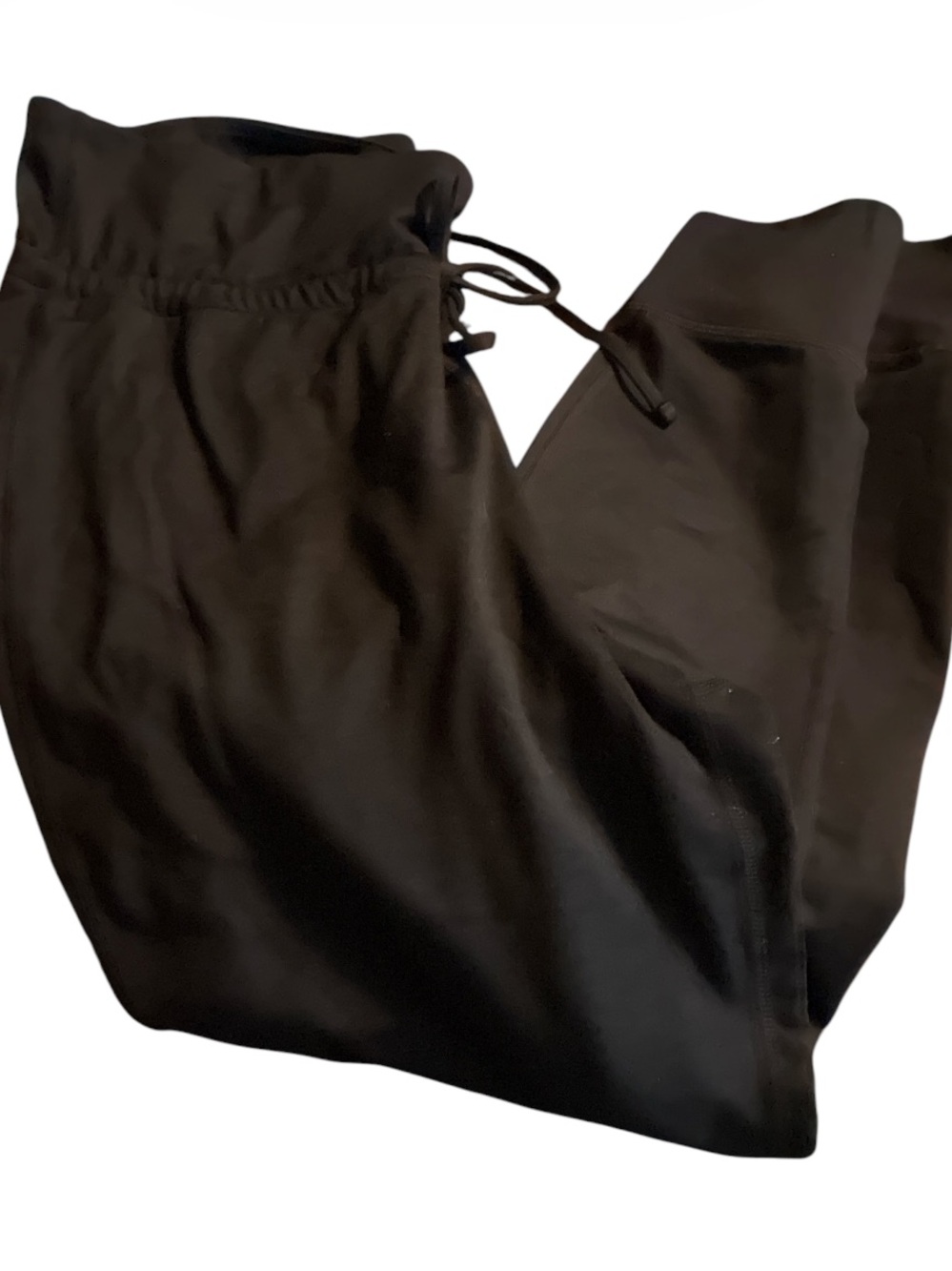Old Navy CloudComfy Black Extra High-Rise Drawstring Leggings Large L